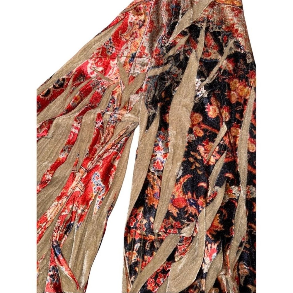 Live and Let Live Women's Floral Velvet Kimono Duster Jacket 1X whimsigoth fairy - Picture 5 of 8